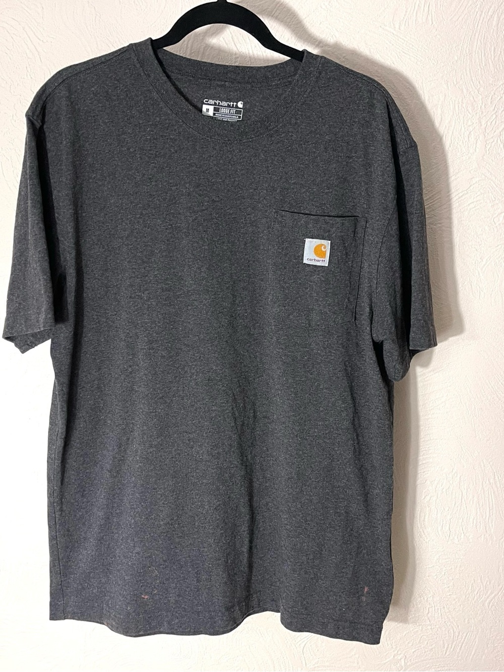 Carhartt Charcoal Heather Loose Fit Pocket Tee